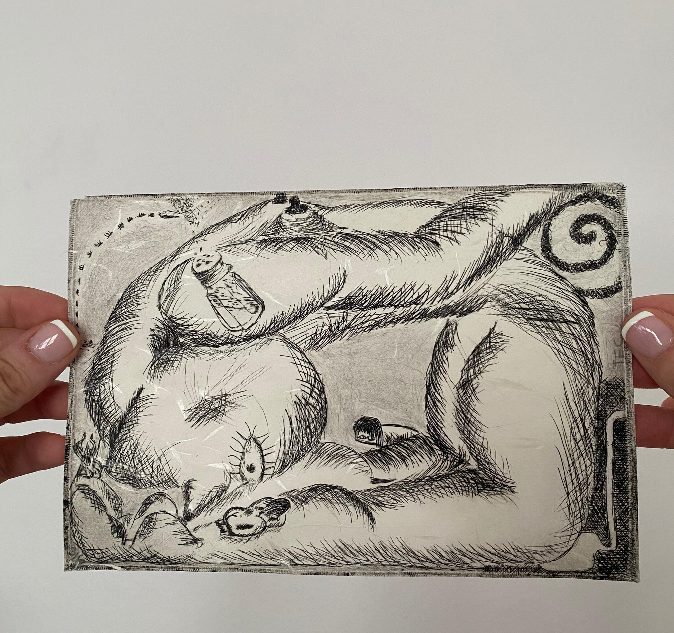 Spy Conciousness, 2025 (Drypoint)