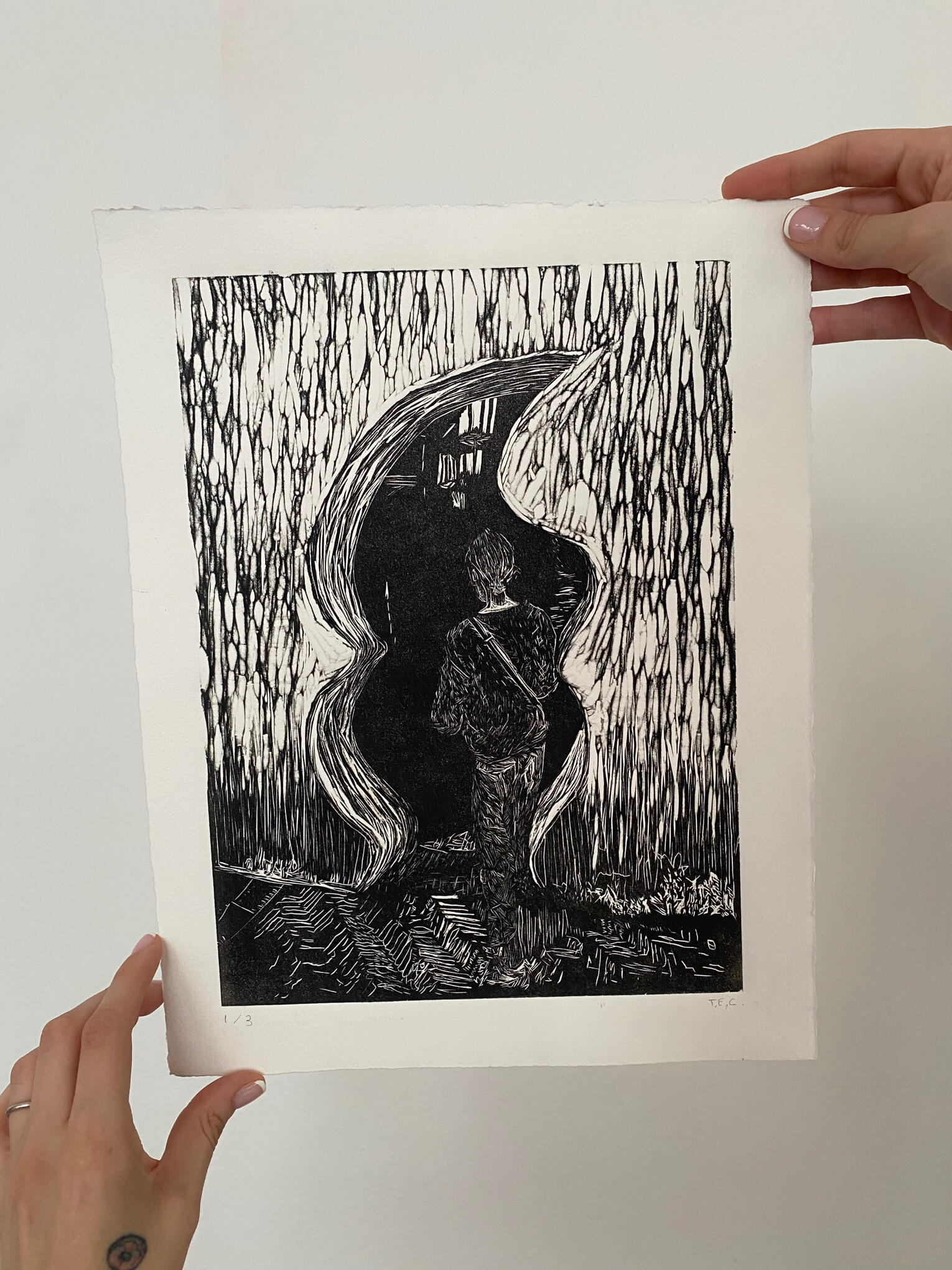 Reunion Portal, 2025 (Linocut)