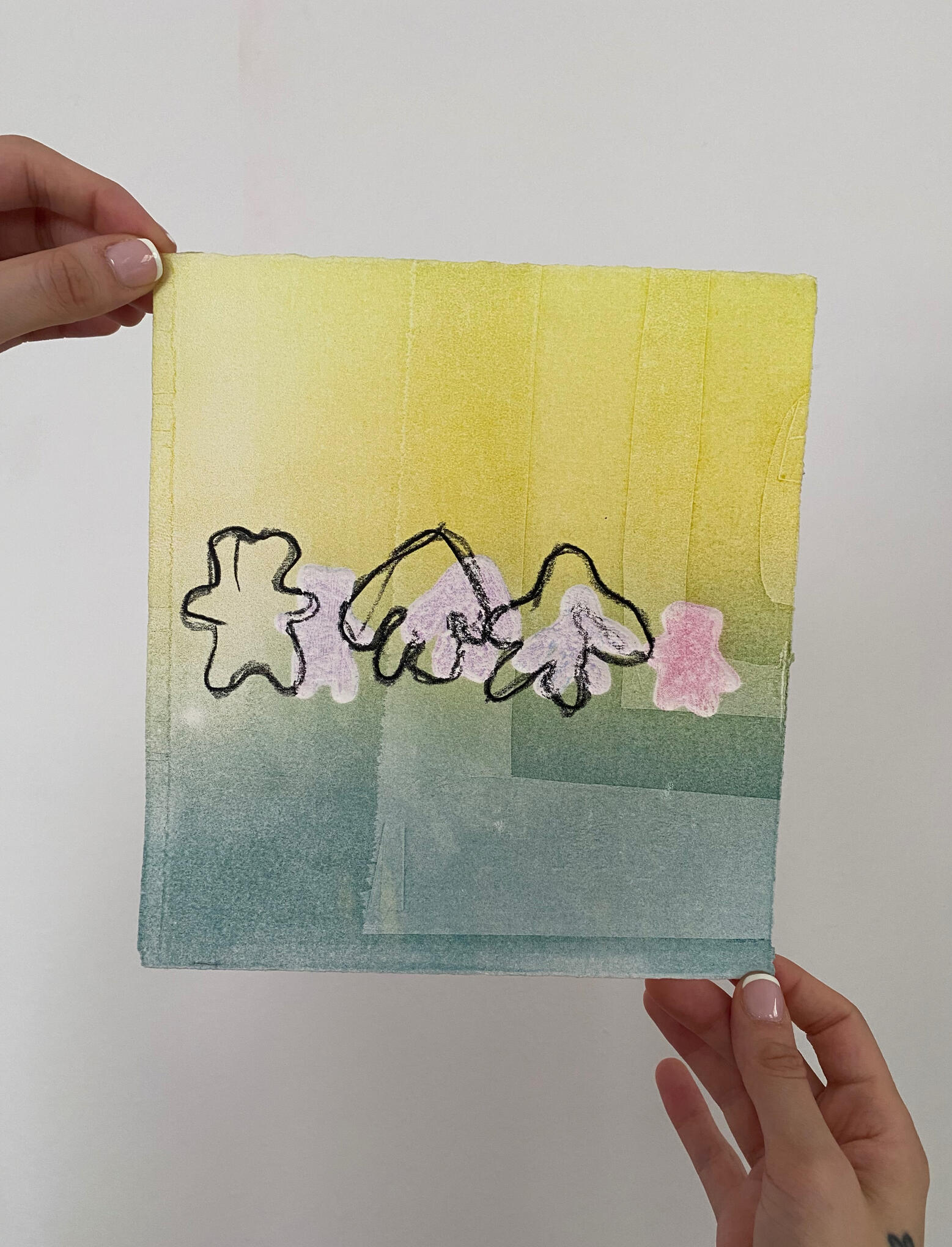 Mascots, 2025 (Monotype with Hand Embellishment)