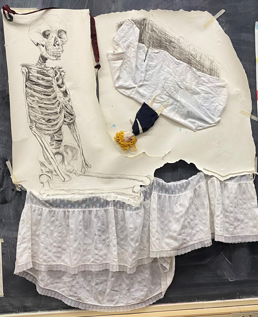 Reoccurring Dream, 2023 (mixed media)